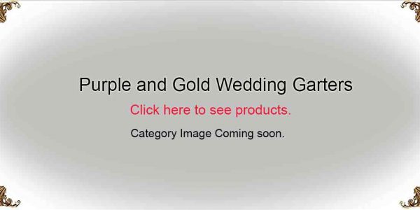 Purple and Gold-Wedding-Garters-Bridal-Garters-Prom Garters- Custom Wedding garters Linda Joyce Couture