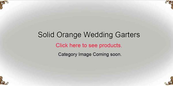 Solid-Orange-Wedding-Garters-Bridal-Garters-Prom Garters- Custom Wedding garters Linda Joyce Couture