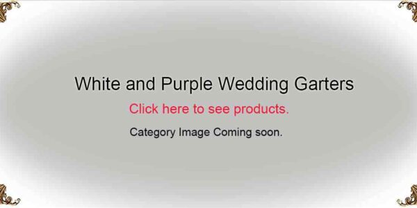 White and Purple Wedding-Garters-Bridal-Garters-Prom Garters- Custom Wedding garters Linda Joyce Couture