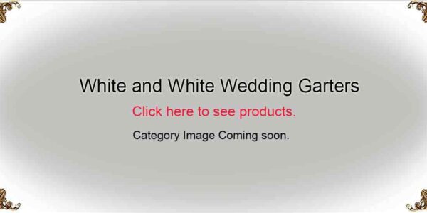White and White Wedding-Garters-Bridal-Garters-Prom Garters- Custom Wedding garters Linda Joyce Couture