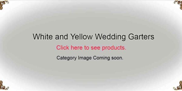 White and Yellow Wedding-Garters-Bridal-Garters-Prom Garters- Custom Wedding garters Linda Joyce Couture