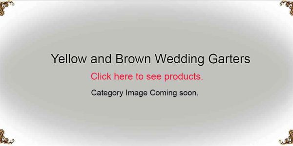 Yellow and Brown Wedding-Garters-Bridal-Garters-Prom Garters- Custom Wedding garters Linda Joyce Couture