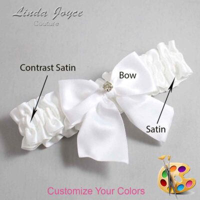 Couture Garters / Custom Wedding Garter / Custom Wedding Garters / Personalized Wedding Garters / Pamela #01-B01-M03 / Wedding Garters / Bridal Garter / Prom Garter / Linda Joyce Couture