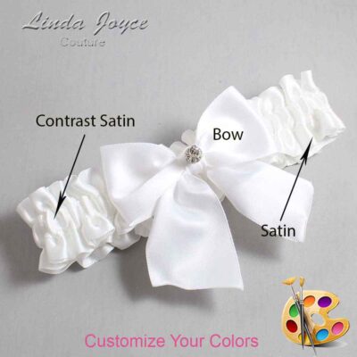 Couture Garters / Custom Wedding Garter / Custom Wedding Garters / Personalized Wedding Garters / Pamela #01-B01-M04 / Wedding Garters / Bridal Garter / Prom Garter / Linda Joyce Couture