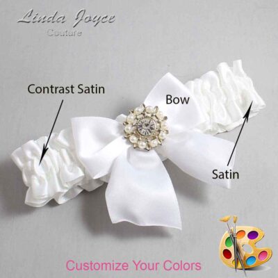Couture Garters / Custom Wedding Garter / Custom Wedding Garters / Personalized Wedding Garters / Adelle #01-B01-M14 / Wedding Garters / Bridal Garter / Prom Garter / Linda Joyce Couture