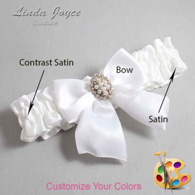 Couture Garters / Custom Wedding Garter / Custom Wedding Garters / Personalized Wedding Garters / Annie #01-B01-M17 / Wedding Garters / Bridal Garter / Prom Garter / Linda Joyce Couture
