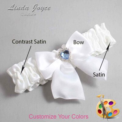Couture Garters / Custom Wedding Garter / Custom Wedding Garters / Personalized Wedding Garters / Kittie #01-B01-M25 / Wedding Garters / Bridal Garter / Prom Garter / Linda Joyce Couture