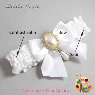 Couture Garters / Custom Wedding Garter / Custom Wedding Garters / Personalized Wedding Garters / Michaela #01-B01-M34 / Wedding Garters / Bridal Garter / Prom Garter / Linda Joyce Couture
