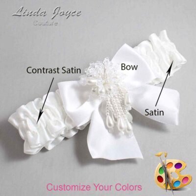 Couture Garters / Custom Wedding Garter / Custom Wedding Garters / Personalized Wedding Garters / Daphne #01-B01-M38 / Wedding Garters / Bridal Garter / Prom Garter / Linda Joyce Couture