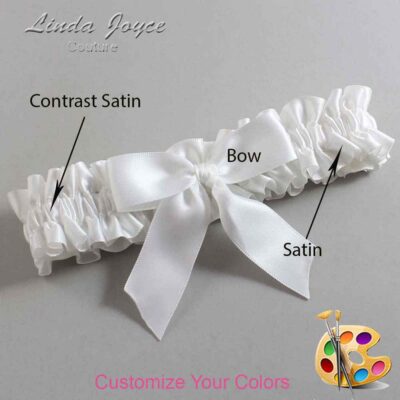 Couture Garters / Custom Wedding Garter / Customizable Wedding Garters / Personalized Wedding Garters / Melva #01-B02-00 / Wedding Garters / Bridal Garter / Prom Garter / Linda Joyce Couture