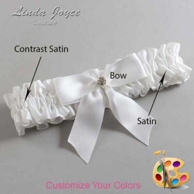 Couture Garters / Custom Wedding Garter / Customizable Wedding Garters / Personalized Wedding Garters / Rylee #01-B02-M03 / Wedding Garters / Bridal Garter / Prom Garter / Linda Joyce Couture