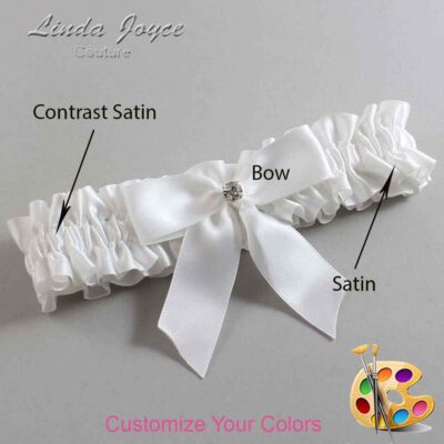 Couture Garters / Custom Wedding Garter / Customizable Wedding Garters / Personalized Wedding Garters / Rylee #01-B02-M04 / Wedding Garters / Bridal Garter / Prom Garter / Linda Joyce Couture