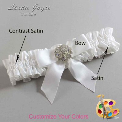Couture Garters / Custom Wedding Garter / Customizable Wedding Garters / Personalized Wedding Garters / Sarina #01-B02-M11 / Wedding Garters / Bridal Garter / Prom Garter / Linda Joyce Couture