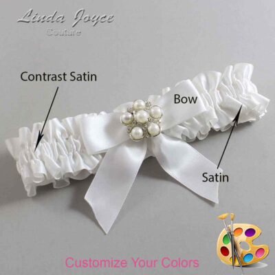 Couture Garters / Custom Wedding Garter / Customizable Wedding Garters / Personalized Wedding Garters / Sheena #01-B02-M13 / Wedding Garters / Bridal Garter / Prom Garter / Linda Joyce Couture