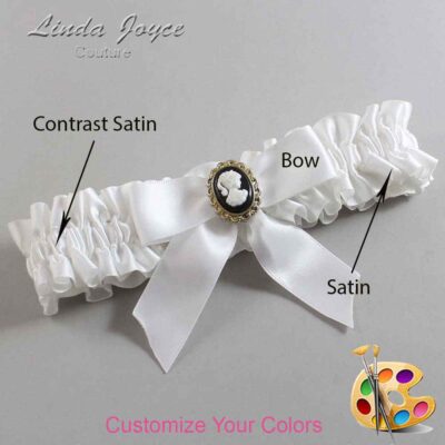 Couture Garters / Custom Wedding Garter / Customizable Wedding Garters / Personalized Wedding Garters / Sherri #01-B02-M15 / Wedding Garters / Bridal Garter / Prom Garter / Linda Joyce Couture