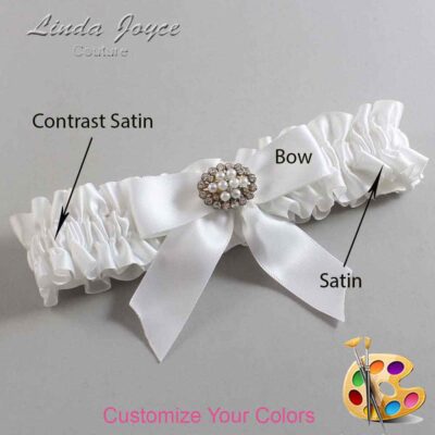 Couture Garters / Custom Wedding Garter / Customizable Wedding Garters / Personalized Wedding Garters / Penelope #01-B02-M16 / Wedding Garters / Bridal Garter / Prom Garter / Linda Joyce Couture