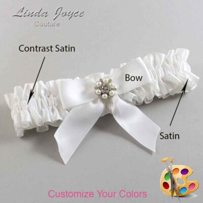 Couture Garters / Custom Wedding Garter / Customizable Wedding Garters / Personalized Wedding Garters / Natasha #01-B02-M23 / Wedding Garters / Bridal Garter / Prom Garter / Linda Joyce Couture