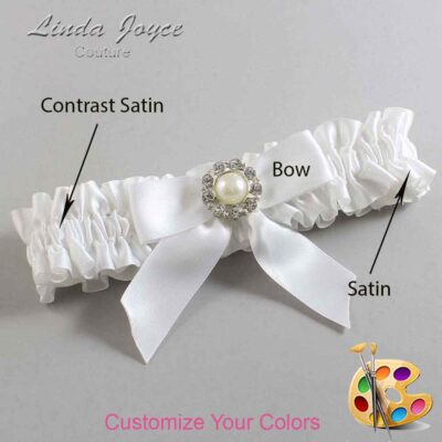 Couture Garters / Custom Wedding Garter / Customizable Wedding Garters / Personalized Wedding Garters / Mya #01-B02-M24 / Wedding Garters / Bridal Garter / Prom Garter / Linda Joyce Couture