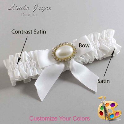 Couture Garters / Custom Wedding Garter / Customizable Wedding Garters / Personalized Wedding Garters / Niki #01-B02-M28 / Wedding Garters / Bridal Garter / Prom Garter / Linda Joyce Couture