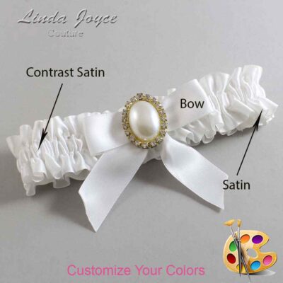 Couture Garters / Custom Wedding Garter / Customizable Wedding Garters / Personalized Wedding Garters / Missy #01-B02-M29 / Wedding Garters / Bridal Garter / Prom Garter / Linda Joyce Couture