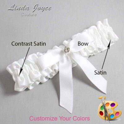 Couture Garters / Custom Wedding Garter / Customizable Wedding Garters / Personalized Wedding Garters / Jana #01-B03-M03 / Wedding Garters / Bridal Garter / Prom Garter / Linda Joyce Couture