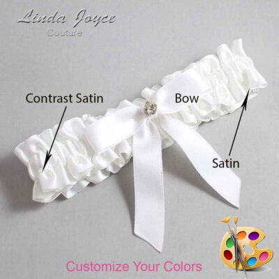 Couture Garters / Custom Wedding Garter / Customizable Wedding Garters / Personalized Wedding Garters / Jana #01-B03-M04 / Wedding Garters / Bridal Garter / Prom Garter / Linda Joyce Couture