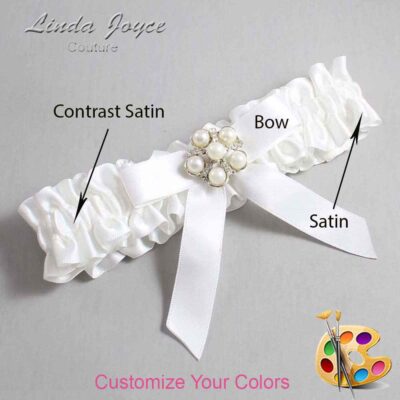 Couture Garters / Custom Wedding Garter / Customizable Wedding Garters / Personalized Wedding Garters / Natalie #01-B03-M13 / Wedding Garters / Bridal Garter / Prom Garter / Linda Joyce Couture