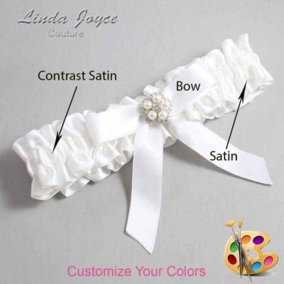 Couture Garters / Custom Wedding Garter / Customizable Wedding Garters / Personalized Wedding Garters / Amelia #01-B03-M20 / Wedding Garters / Bridal Garter / Prom Garter / Linda Joyce Couture