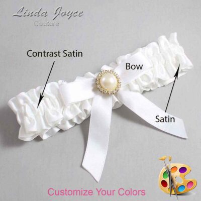 Couture Garters / Custom Wedding Garter / Customizable Wedding Garters / Personalized Wedding Garters / Doreen #01-B03-M21 / Wedding Garters / Bridal Garter / Prom Garter / Linda Joyce Couture