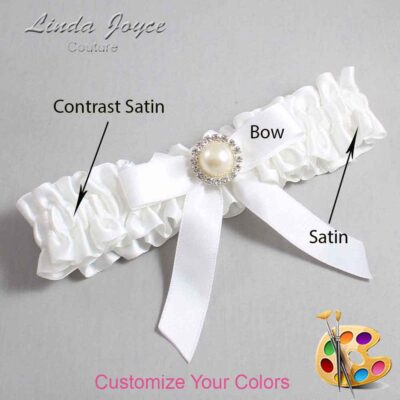 Couture Garters / Custom Wedding Garter / Customizable Wedding Garters / Personalized Wedding Garters / Doreen #01-B03-M22 / Wedding Garters / Bridal Garter / Prom Garter / Linda Joyce Couture