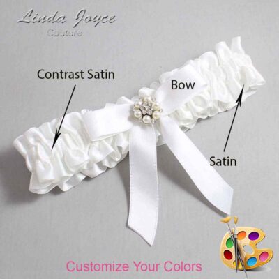 Couture Garters / Custom Wedding Garter / Customizable Wedding Garters / Personalized Wedding Garters / Kayla #01-B03-M23 / Wedding Garters / Bridal Garter / Prom Garter / Linda Joyce Couture