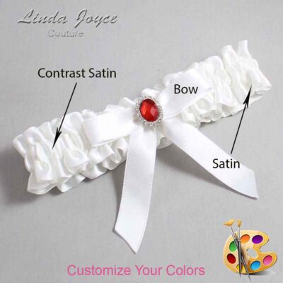 Couture Garters / Custom Wedding Garter / Customizable Wedding Garters / Personalized Wedding Garters / Fran #01-B03-M26 / Wedding Garters / Bridal Garter / Prom Garter / Linda Joyce Couture