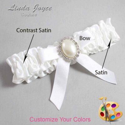 Couture Garters / Custom Wedding Garter / Customizable Wedding Garters / Personalized Wedding Garters / Harmony #01-B03-M31 / Wedding Garters / Bridal Garter / Prom Garter / Linda Joyce Couture