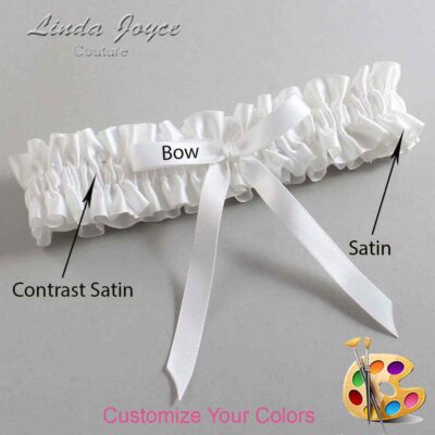 Couture Garters / Custom Wedding Garter / Customizable Wedding Garters / Personalized Wedding Garters / Alberta #01-B04-00 / Wedding Garters / Bridal Garter / Prom Garter / Linda Joyce Couture