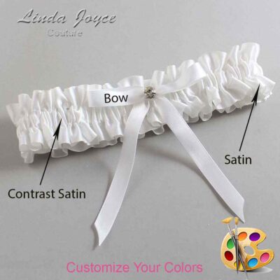 Couture Garters / Custom Wedding Garter / Customizable Wedding Garters / Personalized Wedding Garters / Bridie #01-B04-M03 / Wedding Garters / Bridal Garter / Prom Garter / Linda Joyce Couture