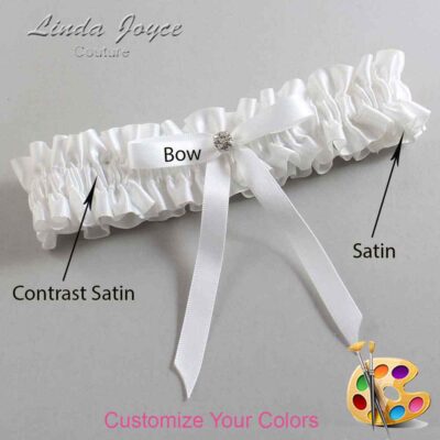 Couture Garters / Custom Wedding Garter / Customizable Wedding Garters / Personalized Wedding Garters / Bridie #01-B04-M04 / Wedding Garters / Bridal Garter / Prom Garter / Linda Joyce Couture