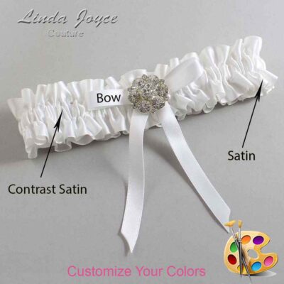 Couture Garters / Custom Wedding Garter / Customizable Wedding Garters / Personalized Wedding Garters / Buffy #01-B04-M11 / Wedding Garters / Bridal Garter / Prom Garter / Linda Joyce Couture