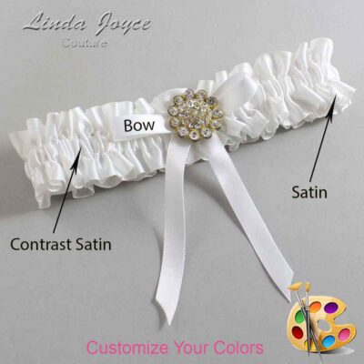 Couture Garters / Custom Wedding Garter / Customizable Wedding Garters / Personalized Wedding Garters / Candi #01-B04-M12 / Wedding Garters / Bridal Garter / Prom Garter / Linda Joyce Couture