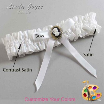 Couture Garters / Custom Wedding Garter / Customizable Wedding Garters / Personalized Wedding Garters / Chloe #01-B04-M15 / Wedding Garters / Bridal Garter / Prom Garter / Linda Joyce Couture