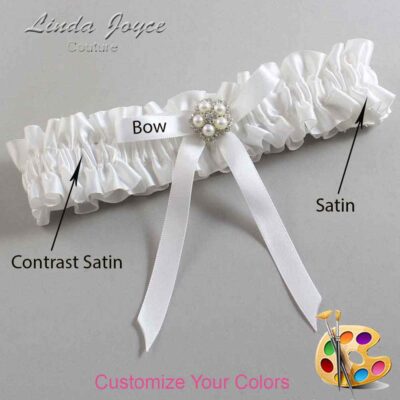 Couture Garters / Custom Wedding Garter / Customizable Wedding Garters / Personalized Wedding Garters / Cindi #01-B04-M20 / Wedding Garters / Bridal Garter / Prom Garter / Linda Joyce Couture