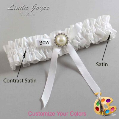 Couture Garters / Custom Wedding Garter / Customizable Wedding Garters / Personalized Wedding Garters / Dixie #01-B04-M22 / Wedding Garters / Bridal Garter / Prom Garter / Linda Joyce Couture