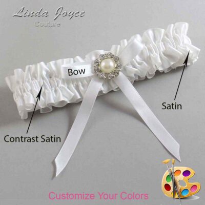 Couture Garters / Custom Wedding Garter / Customizable Wedding Garters / Personalized Wedding Garters / Diana #01-B04-M24 / Wedding Garters / Bridal Garter / Prom Garter / Linda Joyce Couture