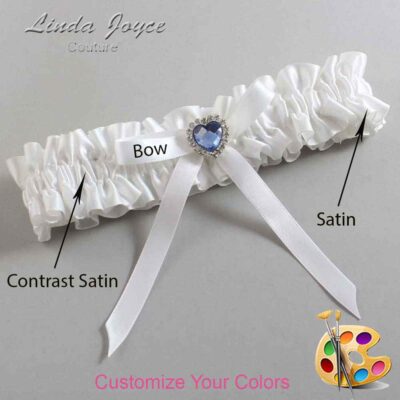 Couture Garters / Custom Wedding Garter / Customizable Wedding Garters / Personalized Wedding Garters / Dovie #01-B04-M25 / Wedding Garters / Bridal Garter / Prom Garter / Linda Joyce Couture