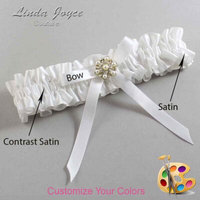 Couture Garters / Custom Wedding Garter / Customizable Wedding Garters / Personalized Wedding Garters / Dirinda #01-B04-M27 / Wedding Garters / Bridal Garter / Prom Garter / Linda Joyce Couture