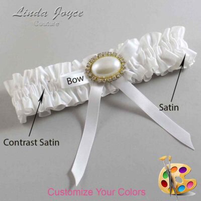 Couture Garters / Custom Wedding Garter / Customizable Wedding Garters / Personalized Wedding Garters / Eliza #01-B04-M28 / Wedding Garters / Bridal Garter / Prom Garter / Linda Joyce Couture