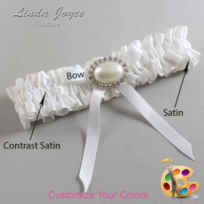 Couture Garters / Custom Wedding Garter / Customizable Wedding Garters / Personalized Wedding Garters / Eliza #01-B04-M30 / Wedding Garters / Bridal Garter / Prom Garter / Linda Joyce Couture