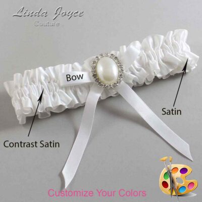Couture Garters / Custom Wedding Garter / Customizable Wedding Garters / Personalized Wedding Garters / Erin #01-B04-M31 / Wedding Garters / Bridal Garter / Prom Garter / Linda Joyce Couture