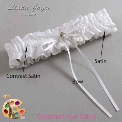 Couture Garters / Custom Wedding Garter / Customizable Wedding Garters / Personalized Wedding Garters / Loise #01-B10-M04 / Wedding Garters / Bridal Garter / Prom Garter / Linda Joyce Couture