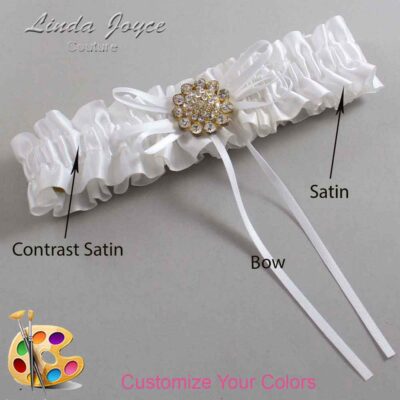 Couture Garters / Custom Wedding Garter / Customizable Wedding Garters / Personalized Wedding Garters / Charlene #01-B10-M12 / Wedding Garters / Bridal Garter / Prom Garter / Linda Joyce Couture