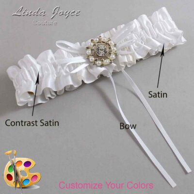 Couture Garters / Custom Wedding Garter / Customizable Wedding Garters / Personalized Wedding Garters / Dawn #01-B10-M14 / Wedding Garters / Bridal Garter / Prom Garter / Linda Joyce Couture